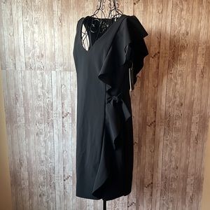 Rickie Freeman For Teri Jon Black Sleeveless Dress